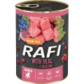 Rafi Junior Pastete, 24 x 400 g - Med kalvekød, tranebær og blåbær