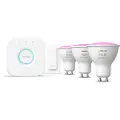 Philips HueWCA Startkit 3st GU10, bridge, kontrol 8719514340107 Modsvarer: N/A