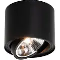 QAZQA Moderne loftspot sort roterbar og vippbar AR111 - Rondoo Up