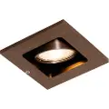 QAZQA Moderne indbygget spotlight mørk bronze justerbar - Qure