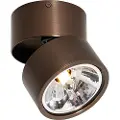 QAZQA Moderne spotlight mørk bronze rund justerbar - Go Nine