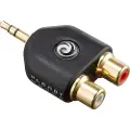 Planet Waves 1/8 Inch Male Stereo to Dual RCA Female Adaptor