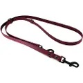 Heim Justerbar hundesnor BioThane, bordeaux - 200 cm lang, 19 mm bred