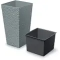 Prosperplast 7.5l Furu Collection 24x24x45 Cm Blomsterpotte