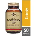 Solgar Vitamin B-kompleks, ekstra høj styrke "100" - 50 kapsler