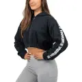 Nebbia Cropped Iconic Sweatshirt Med Lynlås