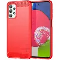 Mtp Products Samsung Galaxy A23 Mofi Karbonfiber TPU Cover - Rød