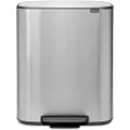 Brabantia Pedalspand BO 2 x 30 l, mat stål, Brabantia