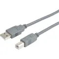 Prokord Usb-kabel 3m. Usb A Usb B Grå