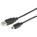 Prokord Usb-kabel 5m. Usb A Mini-usb B Sort