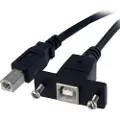 StarTech.com Usbpnlbfbm3 Usb-kabel 0,91 M Usb 2.0 Usb B Sort 0.91m. Usb B Usb B Sort