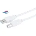 Prokord Usb-kabel 2m. Usb A Usb B Hvid