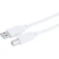 Prokord Usb-kabel 5m. Usb A Usb B Hvid