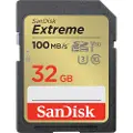 SanDisk SDHC Extreme 32GB 100MB/s UHS-I C10 V30 U3