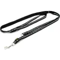 Heim Justerbar hundesnor med reflekser, sort - 300 cm lang, 19 mm bred