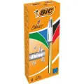 BIC Retractable Medium Point 4 Shine Colours Pen 12 Enheder