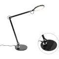 QAZQA Design bordlampe sort inkl. LED med touch og induktionslader - Don