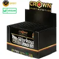 Crown Sport Nutrition Pre Workout Pro St Engangsdosisboks Til Energidrik Citrus 15g 12 Enheder
