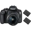 Canon EOS 2000D 18-55mm IS II + Extra LP-E10 Battery