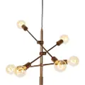QAZQA Industriel pendellampe mørk bronze 6-lys - Sydney