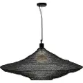 Kave Home - Loftlampe Metal Makai Ø 87 cm - Sort - Loftpendler - - Homeroom