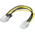 Goobay Power cable/adapter for PC graphics card PCI-E/PCI Express 6-pin to 8-pin