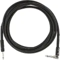 Fender Professional 10 Fod Langt Lige/Vinklet Instrumentkabel Sort
