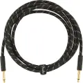 Fender Deluxe 10 Fod Langt Lige Instrumentkabel Sort Tweed