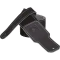Hugo Boss 2.5" Black Suede Guitar Strap