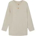 Name it Ribstrikket Knappet Top Med Lange Ærmer