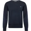 Gant Ganttil mænd. 8030561 Klassisk navy trøje med rund hals (5XL), Casual, Bomuld, Lange ærmer, Blå