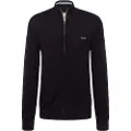 Gant Ganttil mænd. 8040524 Cardigan i bomuldspiké med sort lynlås (XXL), Casual, Lange ærmer