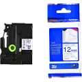 Brother TZFA3 - Navy Blue On White - Roll (1.2 cm x 3 m)