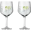 Ritzenhoff - Gin & Tonicglas på fod Sternschliff 2-pak - Transparent - Drinksglas & shotglas - - Homeroom