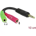 DeLOCK 3.5mm/2 X 3.5mm Lydkabel 0,12 M Flerfarvet 0.12m. 3.5mm 2 X 3.5mm