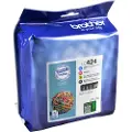 Brother Ink Multipack (bk/c/m/y) Lc424val 750 Pages - Dcp-j1200w
