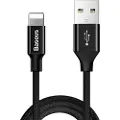 Baseus Yiven USB 2.0 / Lightning Kabel - 1.8m - Sort