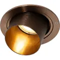 QAZQA Moderne indbygget spotlight mørk bronze rund tiltelig - Installa