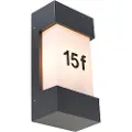 QAZQA Moderne udendørs væglampe mørkegrå IP44 - Tide