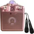 N-Gear Disco Star 710 karaokehøjttaler med Bluetooth og laserlysshow - Pink
