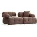 Hannah Home - Sofa med 2 sæder Puca - Brun - 2-pers. sofaer - - Homeroom