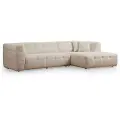 Atelier Del Sofa - Hjørnesofa højre - Cady - Beige - Sofaer med chaiselong - - Homeroom
