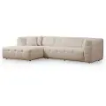 Hannah Home - Hjørnesofa venstre - Cady - Beige - Sofaer med chaiselong - - Homeroom