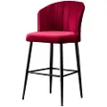 Hannah Home - Sæt med barstole (2 stk.) - Buri - Rød - Barstole & -taburetter - - Homeroom