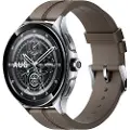Xiaomi Watch 2 Pro - Silver Case with Brown Leather Strap