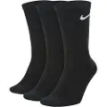 Nike Everyday Lightweight-crew-træningsstrømper (3 par) - sort