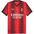 Puma Ac Milan Authentic 23/24 Hjem T-shirt Med Korte ærmer
