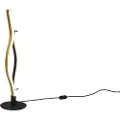 TRIO Design tafellamp zwart met goud incl. LED dimbaar - Blaze