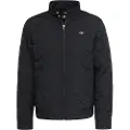 Gant Ganttil mænd. 7006340 Sort quiltet windbreaker (XL), Casual, Lange ærmer, Genanvendt polister, Bæredygtig