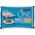 Purina One Økonomipakke PURINA ONE 8 x 85 g - Sterilcat laks og kalkun
